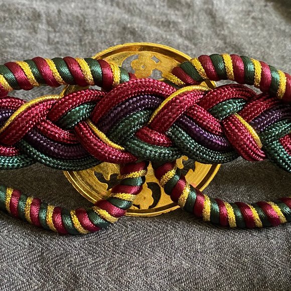 Vintage Casual Corner Ornate Jewel Coastal Cowboy Tone Belt: S/M - Picture 6 of 14